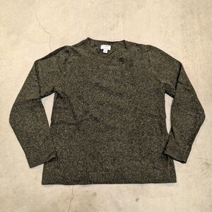 J Crew Teddie Women's M Wool Blend Green Fleck Long Sleeve